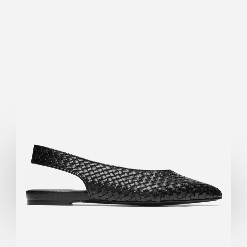 Everlane The V Slingback Woven Mule